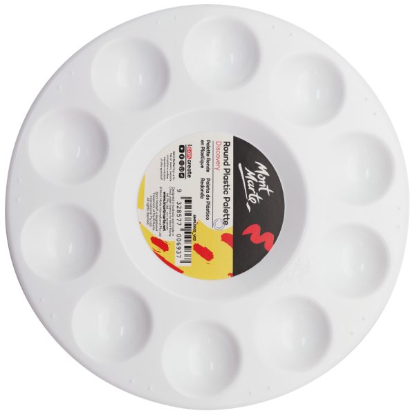 Mont Marte Round Plastic Palette 17cm