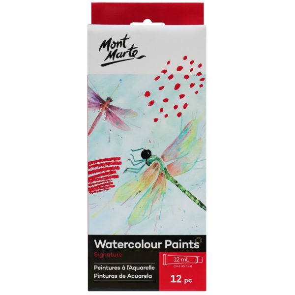 Mont Marte Watercolour Paint Set 12pc x 12ml