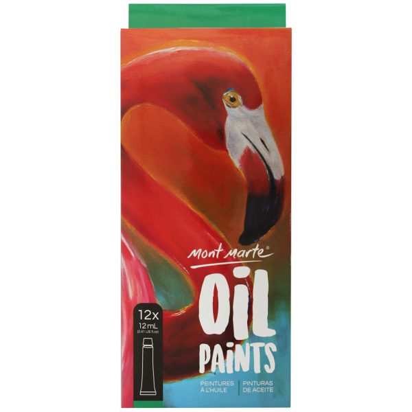 Mont Marte Oil Paint Set 12pc x 12ml