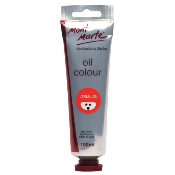 Mont Marte Oil Paint 100mls - Vermillion