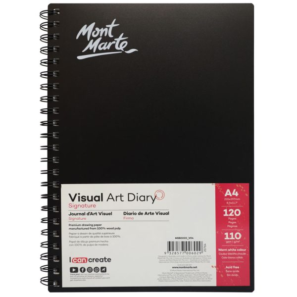 Mont Marte Visual Art Diary A4 120page