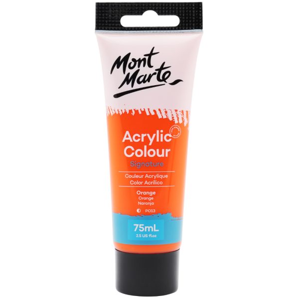 Mont Marte Acrylic Colour Paint 75ml - Orange