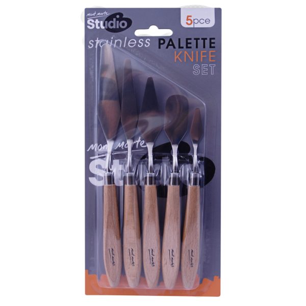 Mont Marte Studio Palette Knife Set 5pc - Stainless