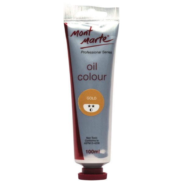 Mont Marte Oil Paint 100mls - Gold