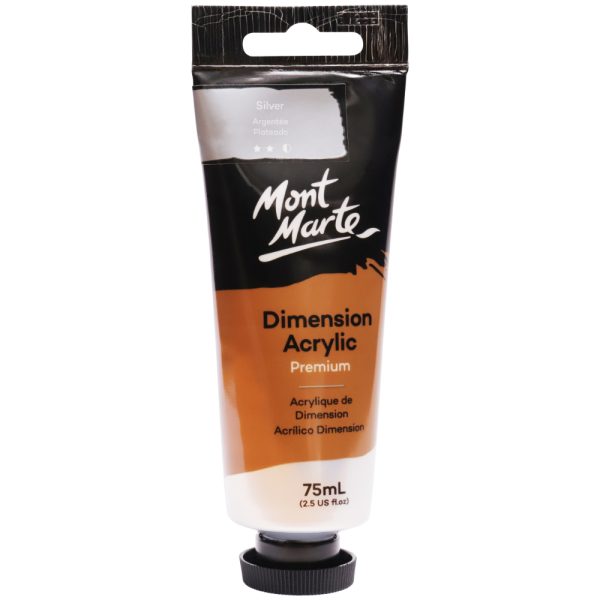 Mont Marte Dimension Acrylic 75mls - Silver