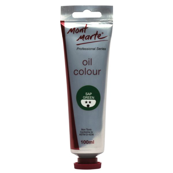 Mont Marte Oil Paint 100mls - Sap Green