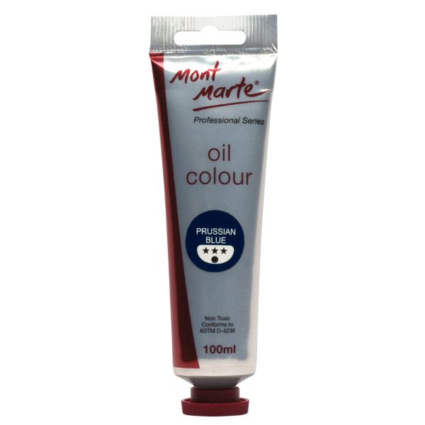 Mont Marte Oil Paint 100mls - Prussian Blue