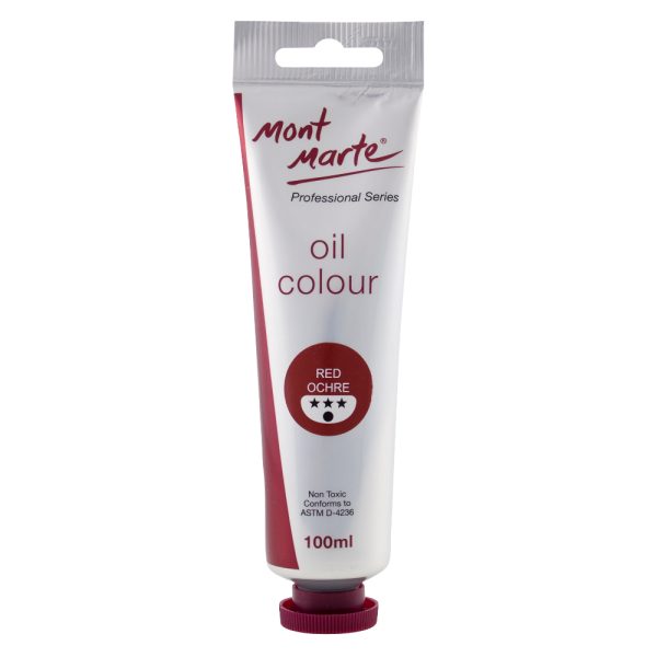 Mont Marte Oil Paint 100mls - Red Ochre