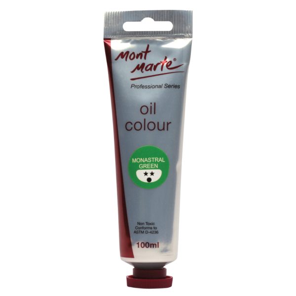 Mont Marte Oil Paint 100mls - Monastral Green