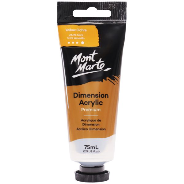 Mont Marte Dimension Acrylic 75mls - Yellow Ochre