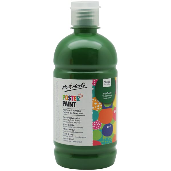 Mont Marte Poster Paint 500ml - Sap Green