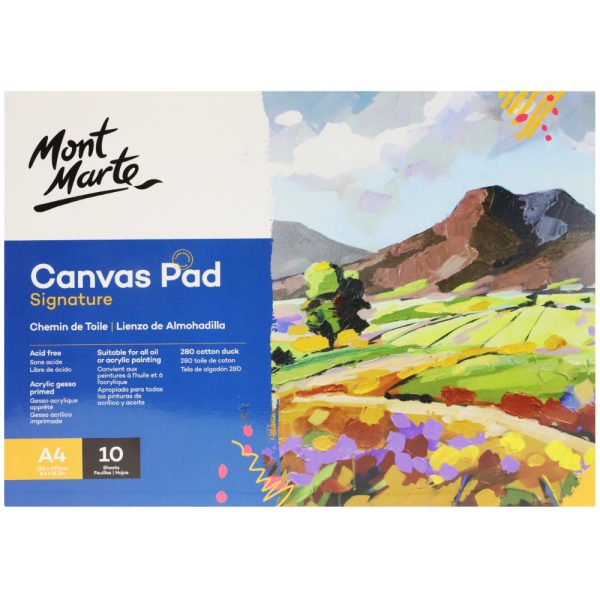 Mont Marte Canvas Pad 10 Sheet A4