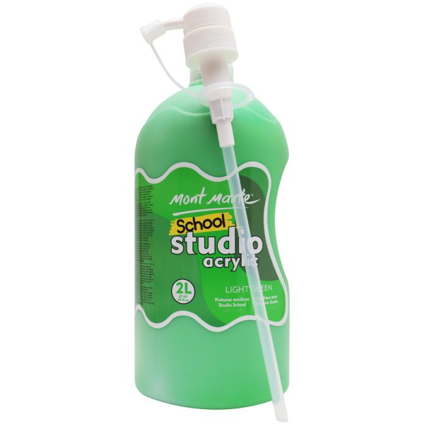 Mont Marte Acrylic Colour 2L Pump - Light Green