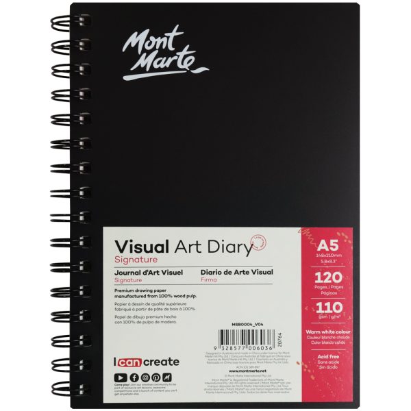 Mont Marte Visual Art Diary A5 120page