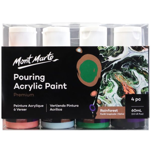 Mont Marte Pouring Acrylic 60ml 4pc - Rainforest