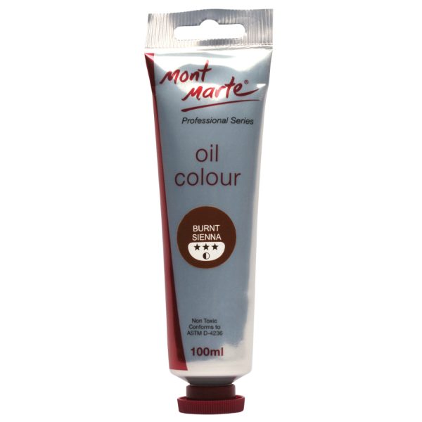 Mont Marte Oil Paint 100mls - Burnt Sienna