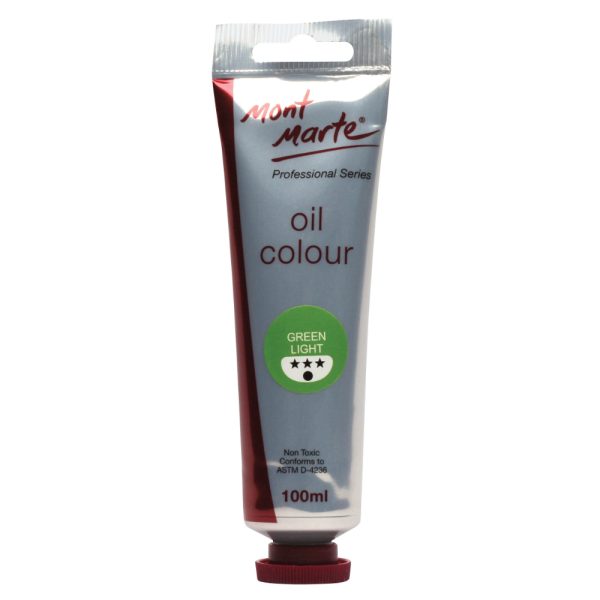 Mont Marte Oil Paint 100mls - Green Light