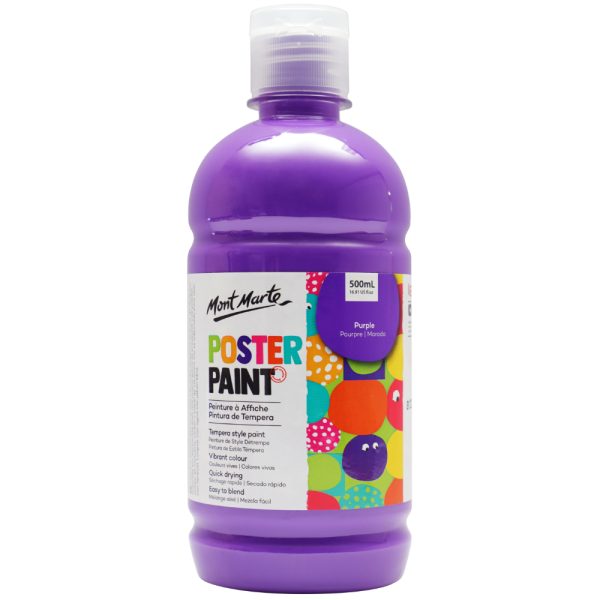 Mont Marte Poster Paint 500ml - Purple