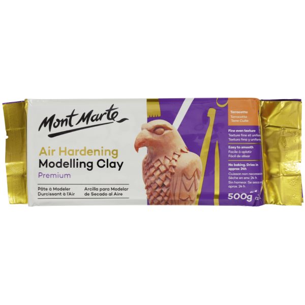 Mont Marte Air Hardening Modelling Clay - Terra 500g