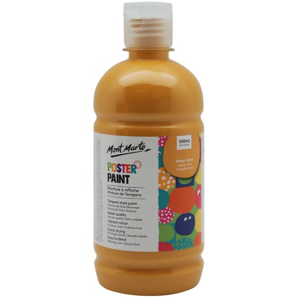 Mont Marte Poster Paint 500ml - Yellow Ochre