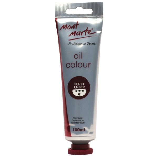 Mont Marte Oil Paint 100mls - Burnt Umber