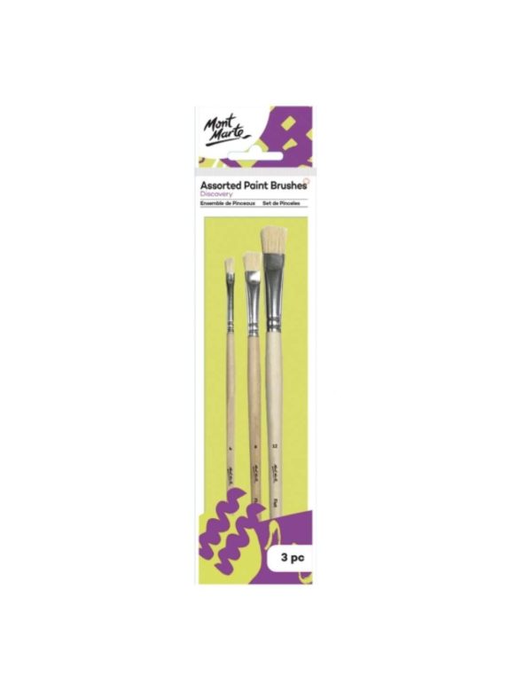 Mont Marte Brush Set Discovery, Assorted 3 pieces