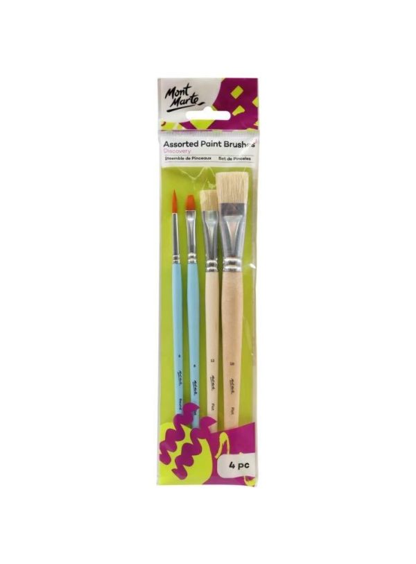 Mont Marte Discovery Paint Brush Set - 4pc