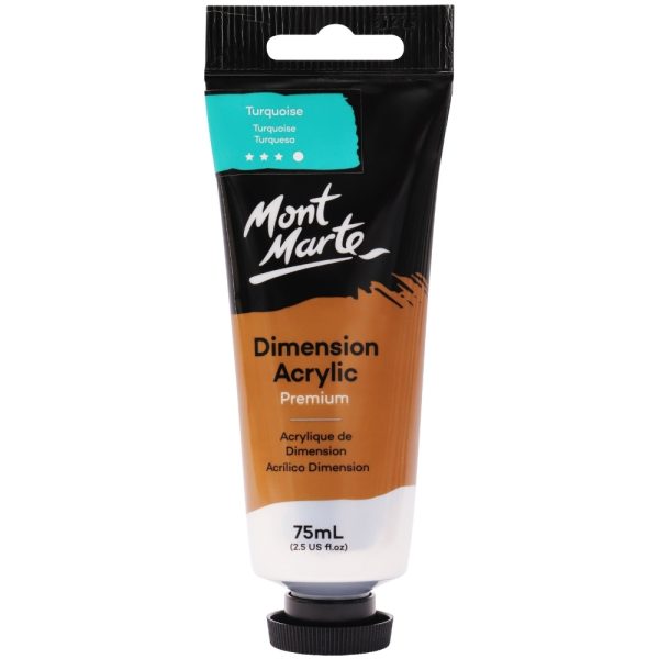 Mont Marte Dimension Acrylic Paint 75ml Tube - Turquoise