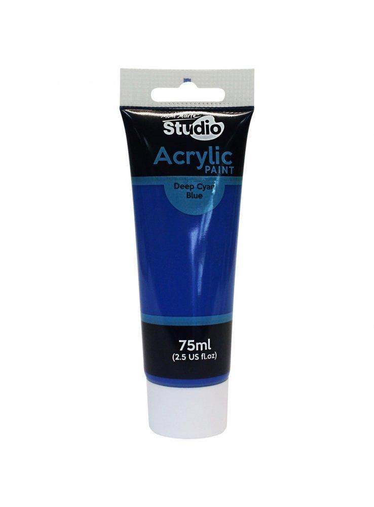 Mont Marte Signature Acrylic Paint 75ml Tube - Deep Cyan Blue
