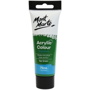 Mont Marte Signature Acrylic Paint 75ml Tube - Sap Green