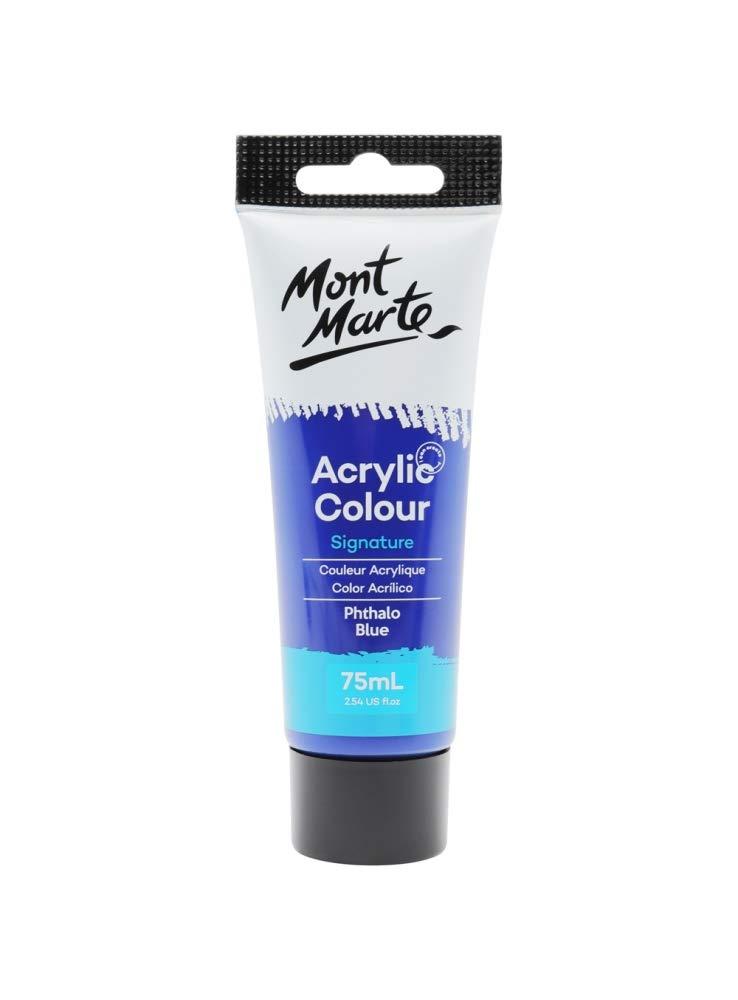 Mont Marte Signature Acrylic Paint 75ml Tube - Phthalo Blue