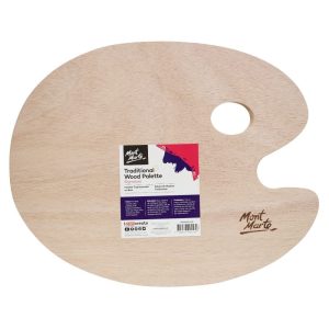 Mont Marte Palette - Oval Wood Pallet